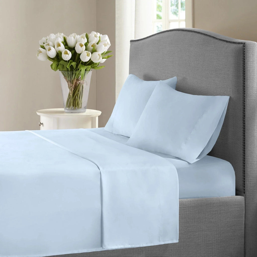 York Collection 1200 Thread Count Solid Deep Pocket 100% Cotton Sheet Set